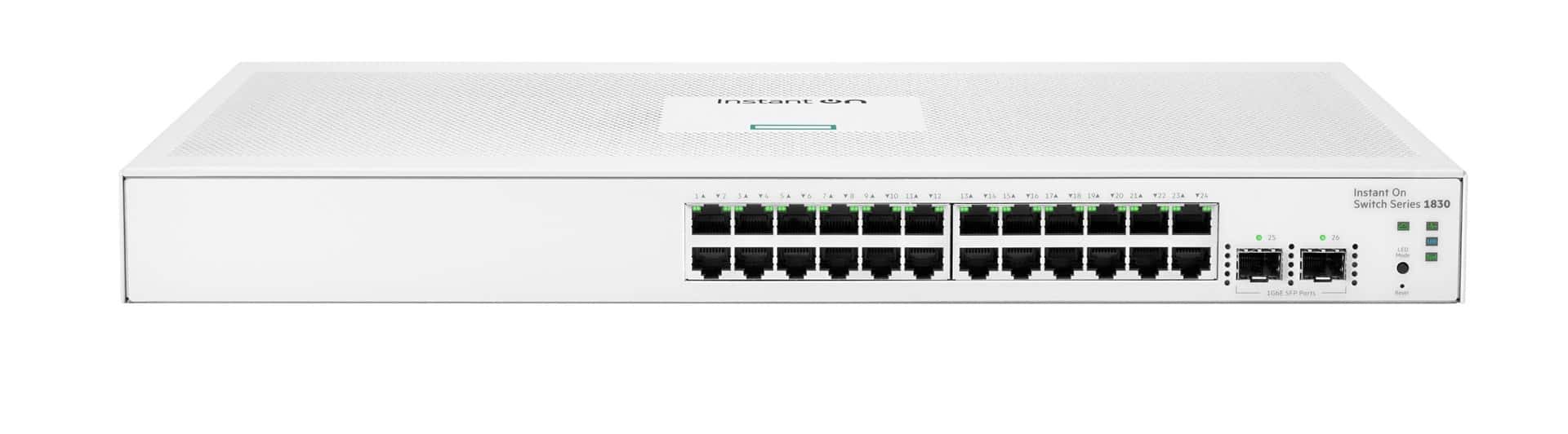 Aruba Instant On 1830 - Managed Gigabit Ethernet Switch 24G 2SFP
