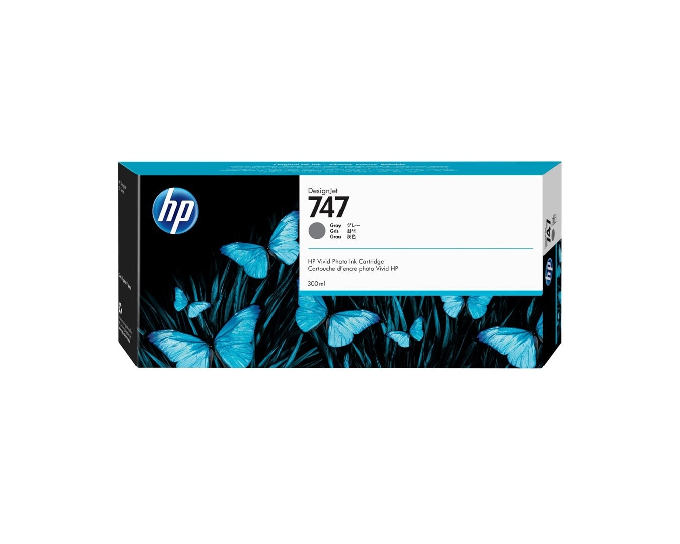 HP 747 Gray Ink - Perfect Print Quality