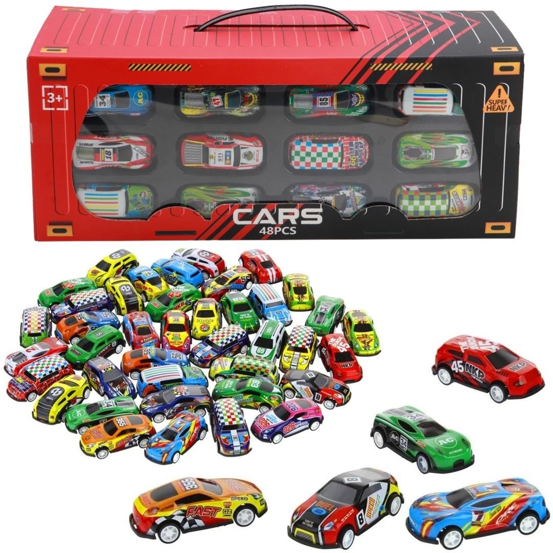 Auta pull back - Set of 48 racing cars