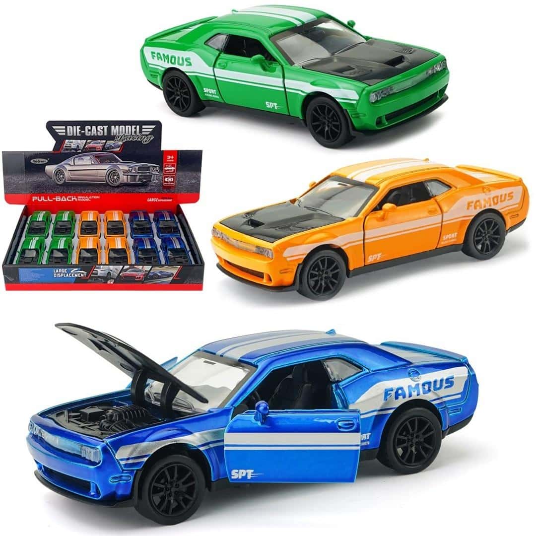 Model FAMOUS - Metal sports car model 3 colors - ideal gift