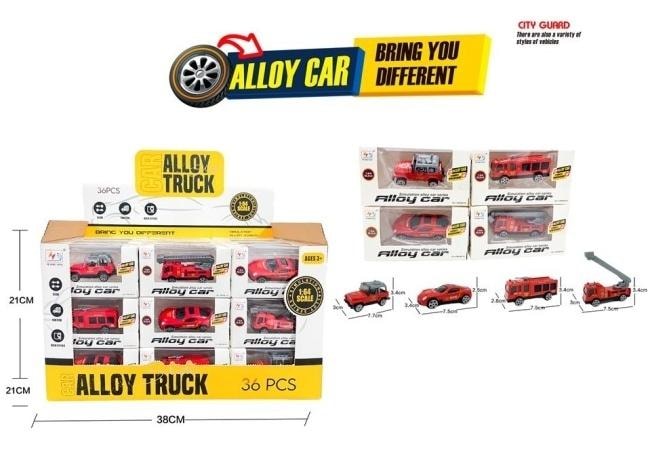 Metal cars - set of 36 pieces - perfect gift for motorsport fans