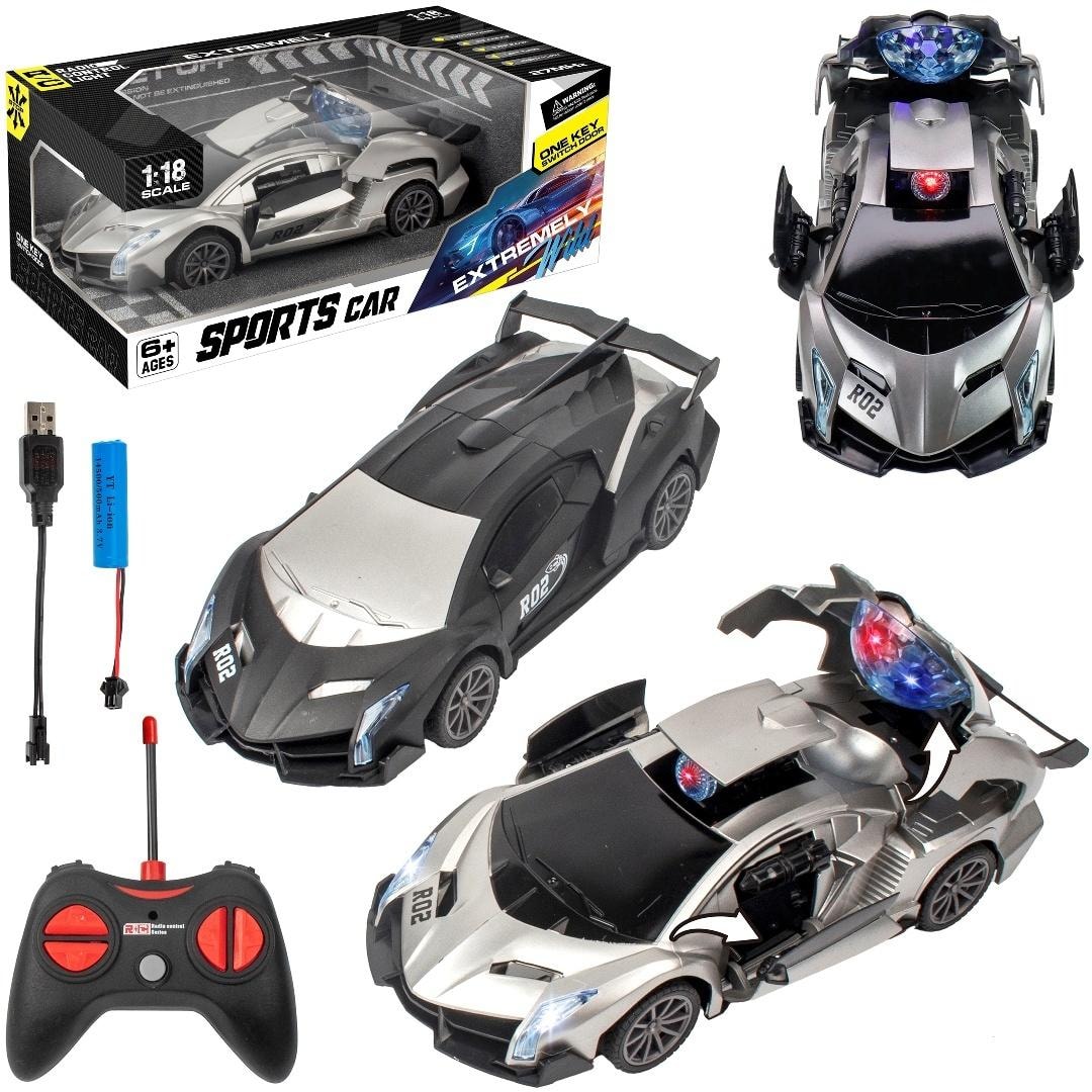 Extremely Sports Car - Remote-controlled sports car with opening doors