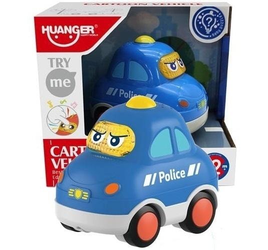 Huanger Police car with light and sound - perfect gift for children