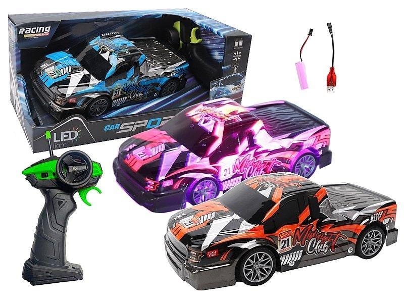 Sports car on radio with light 1:20 - dynamic fun for everyone