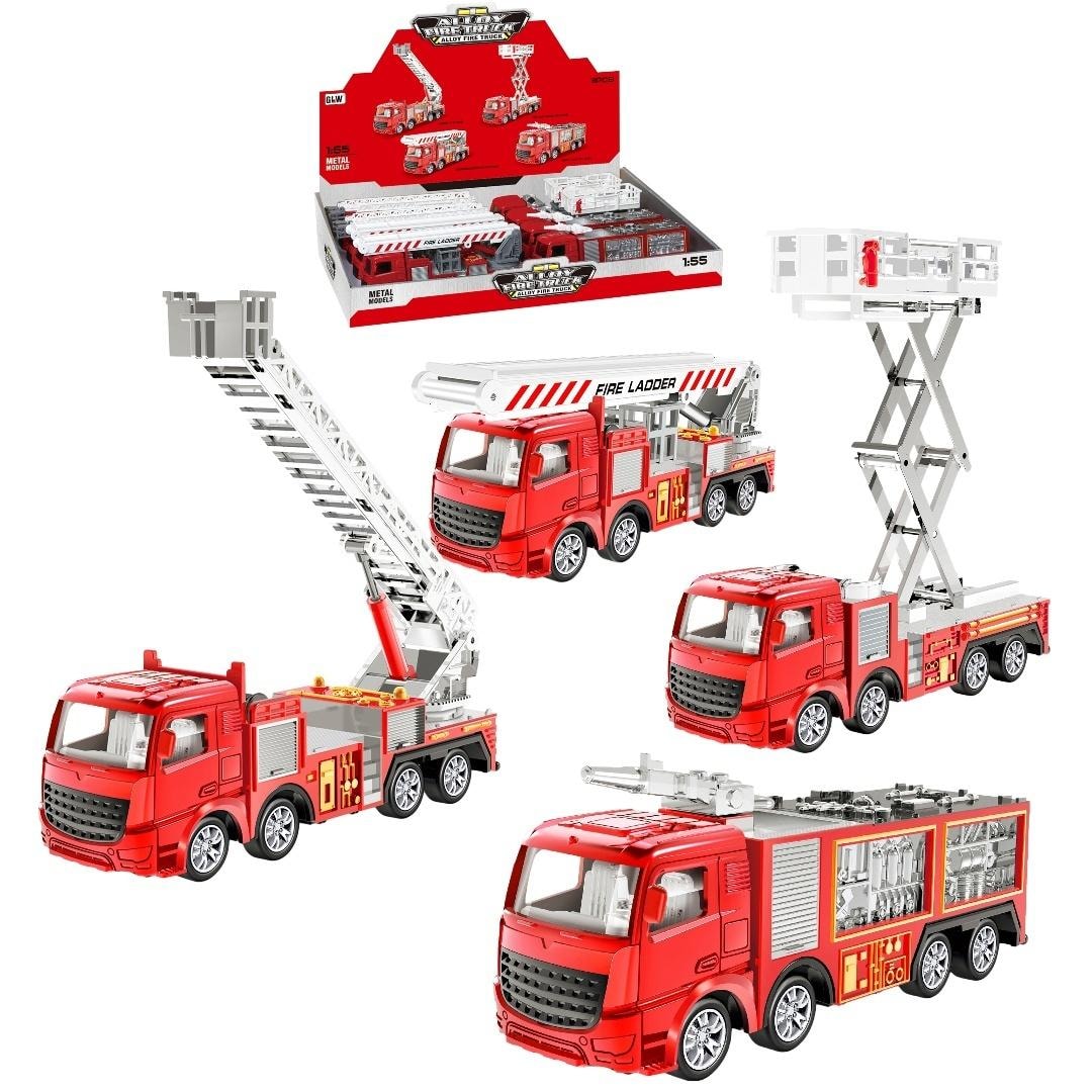 Metal fire truck MIX - perfect gift for a little firefighter