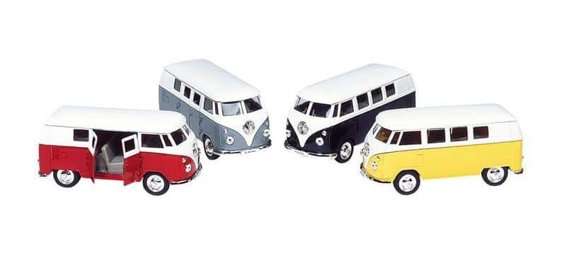 Goki Cucumber Bus - Die-cast Metal Car, Random Color