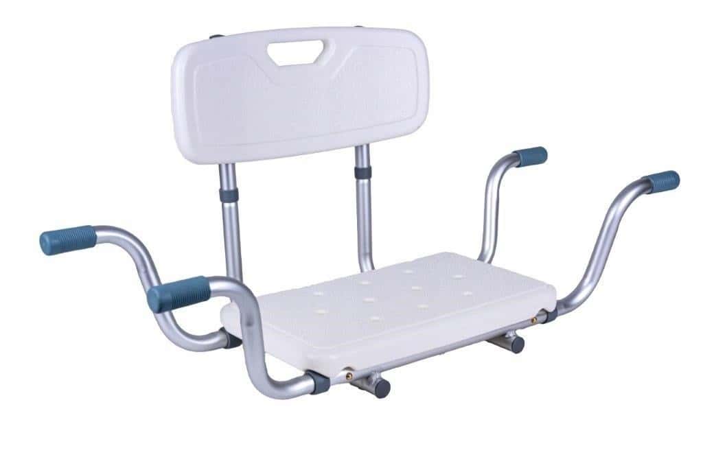 Bath bench with backrest - safety and comfort in the bathroom
