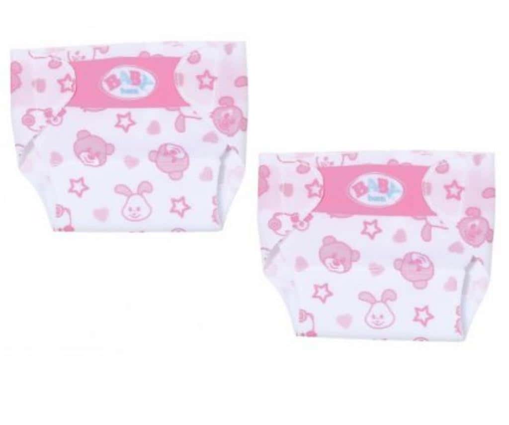 Baby Born Diapers for doll - soft and cute 2 pieces
