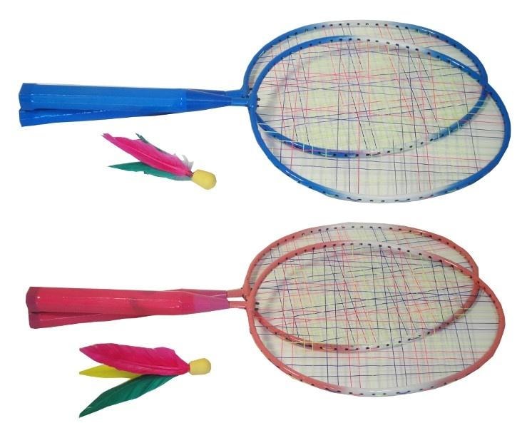 Badminton short - Set with feather shuttlecock MIX - ideal for beginners!
