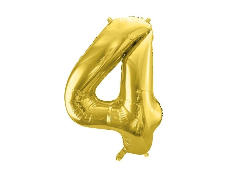 PartyDeco Foil balloon light gold satin 72 cm - perfect for the party