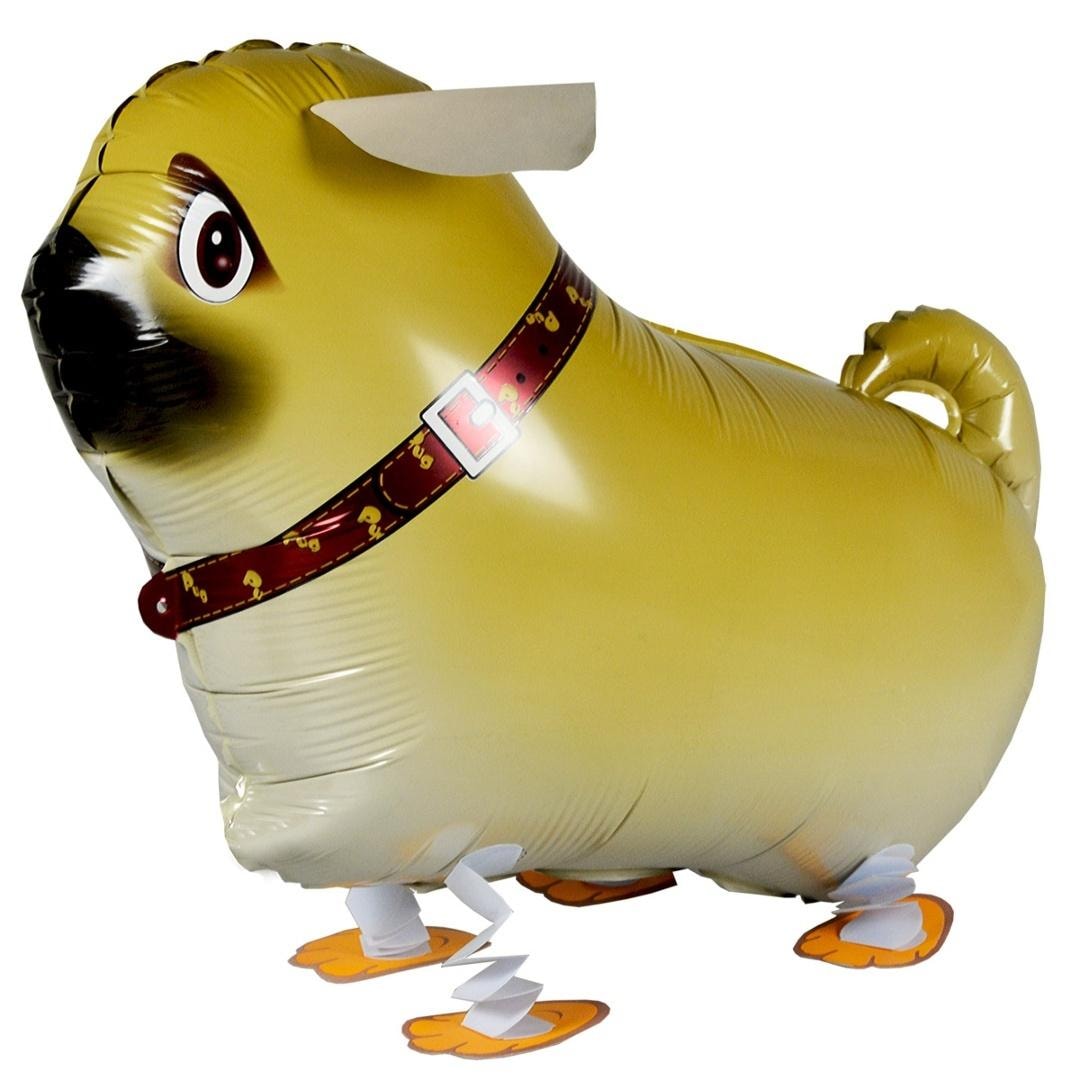Foil balloon walking pug dog - perfect as a gift