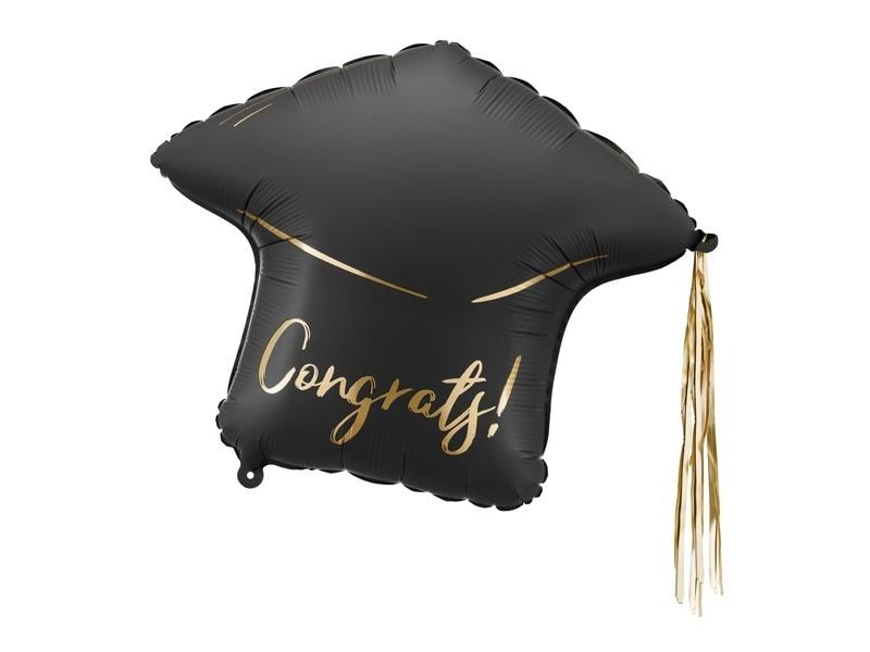 PartyDeco Foil balloon Cap Congrats! - perfect for congratulations