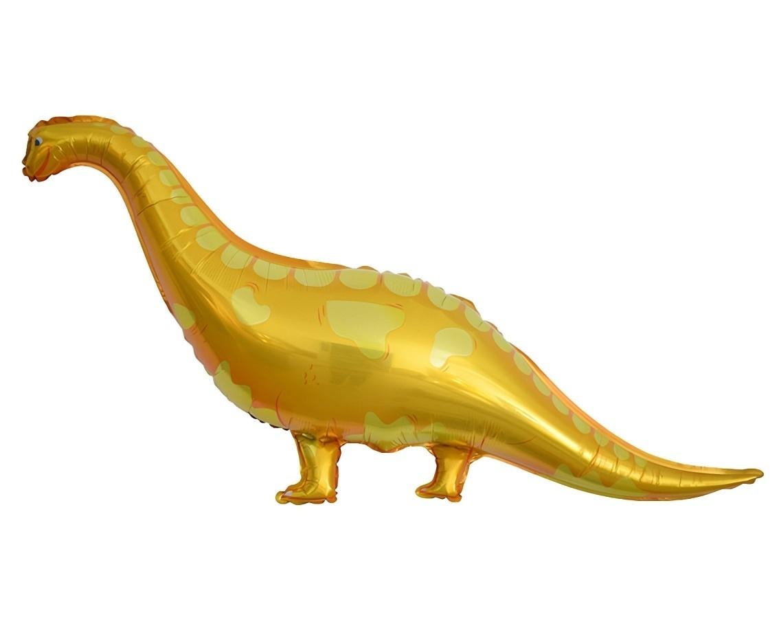 Godan Foil Balloon Dinosaur Brachiosaurus Yellow 99x56cm