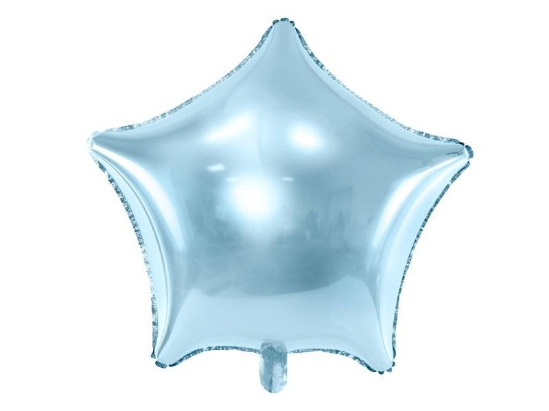 PartyDeco Foil balloon Star blue 48 cm - perfect for party