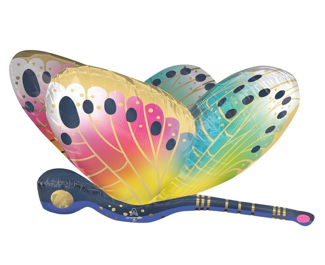 Anagram Foil balloon colorful dragonfly - perfect for party