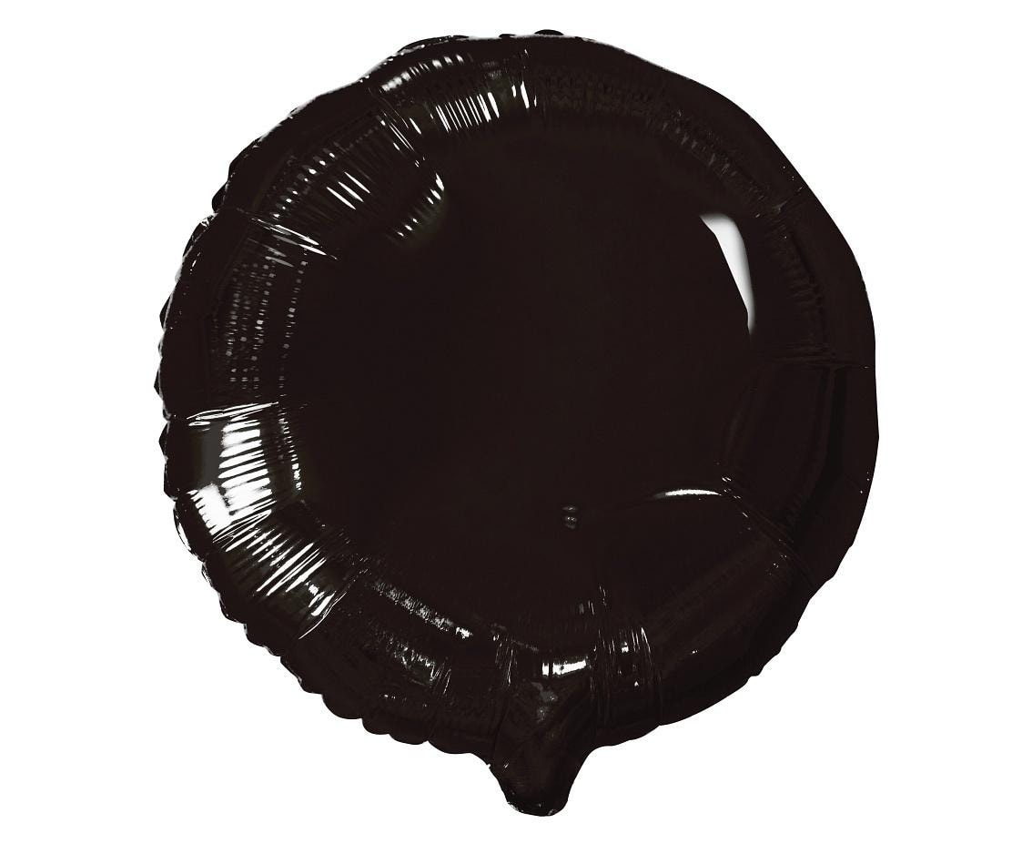 Godan Foil balloon round black 45.7 cm - perfect for party