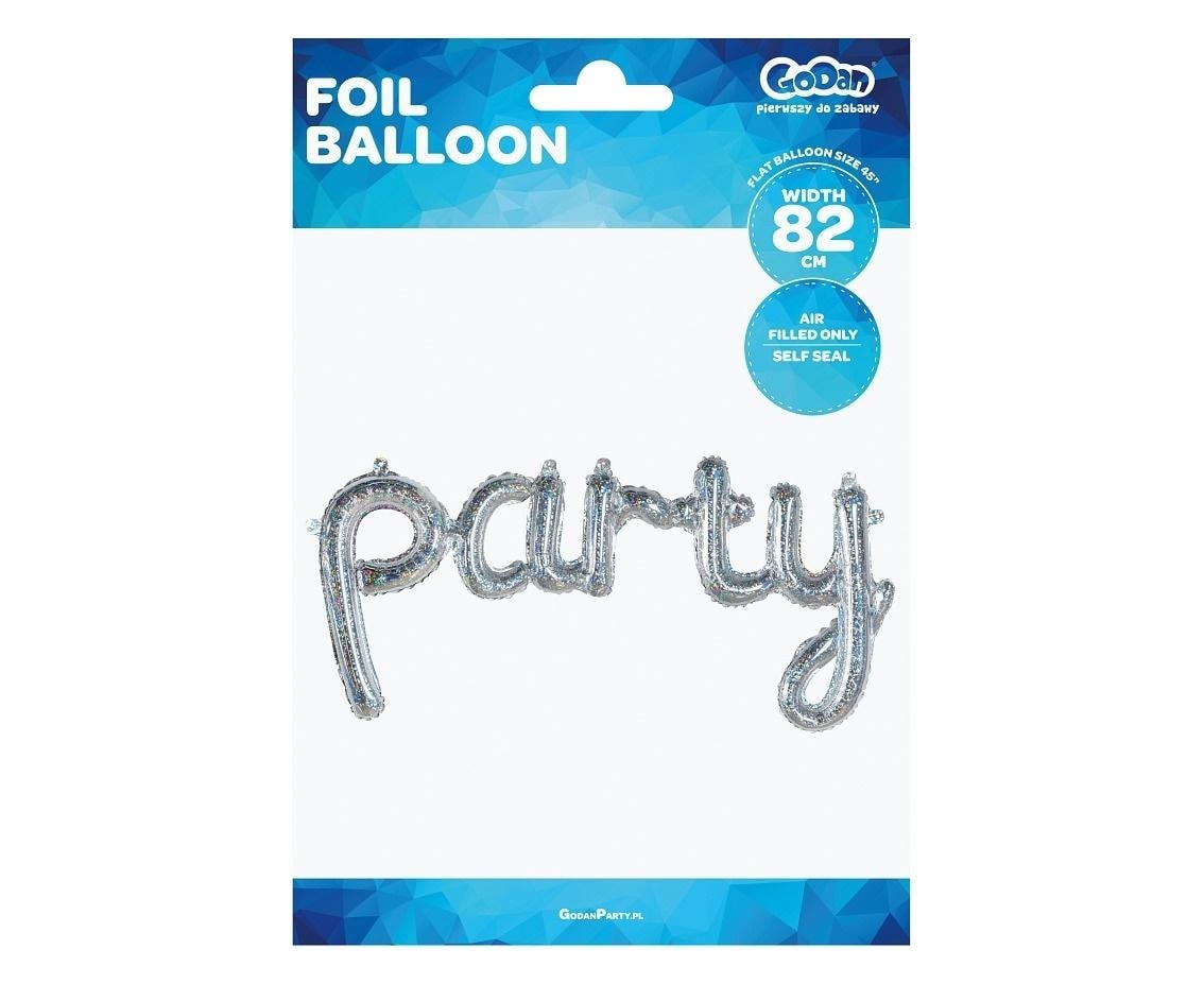 Godan Foil balloon holographic Party 82 cm - perfect for the party