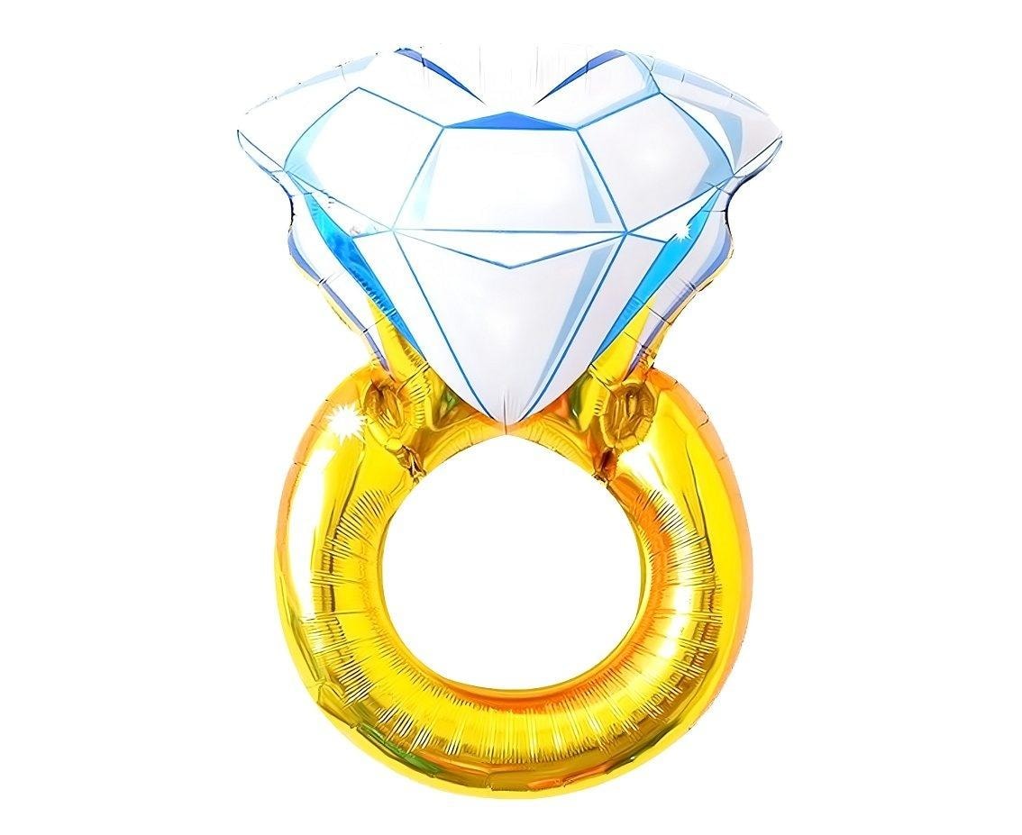Godan Foil balloon Ring gold - perfect for engagements