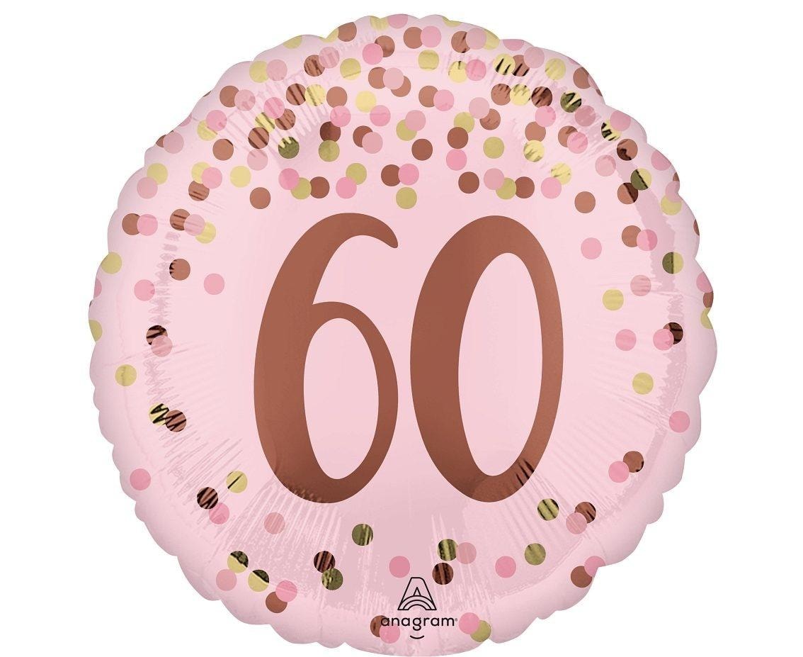 Anagram Foil balloon Pretty pink for 60th birthday - perfect gift