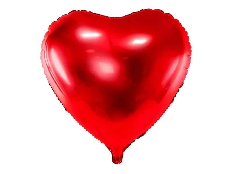 PartyDeco Foil balloon Heart red 61 cm - perfect for Valentine's Day