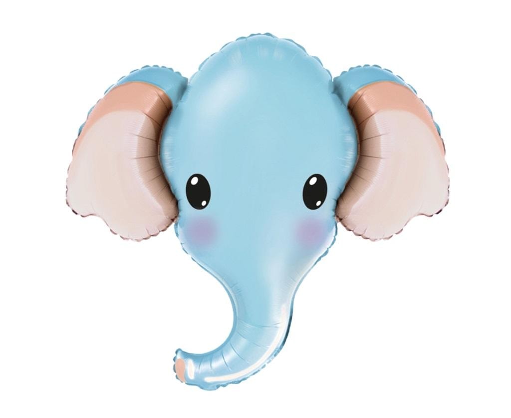 Flexmetal Foil balloon Elephant blue - perfect for birthdays