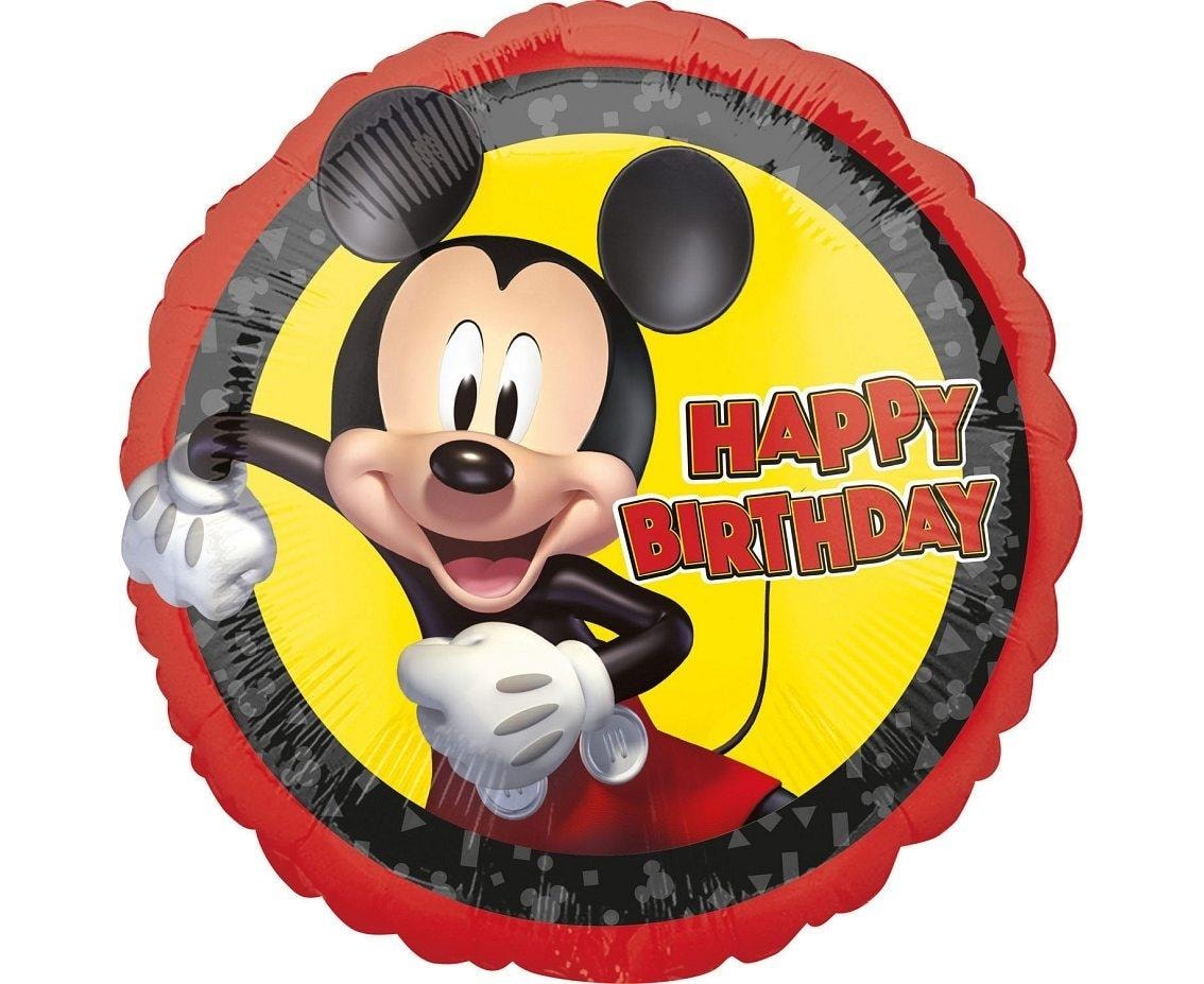 Amscan Foil balloon Birthday Mickey Mouse 46 cm - perfect for birthdays