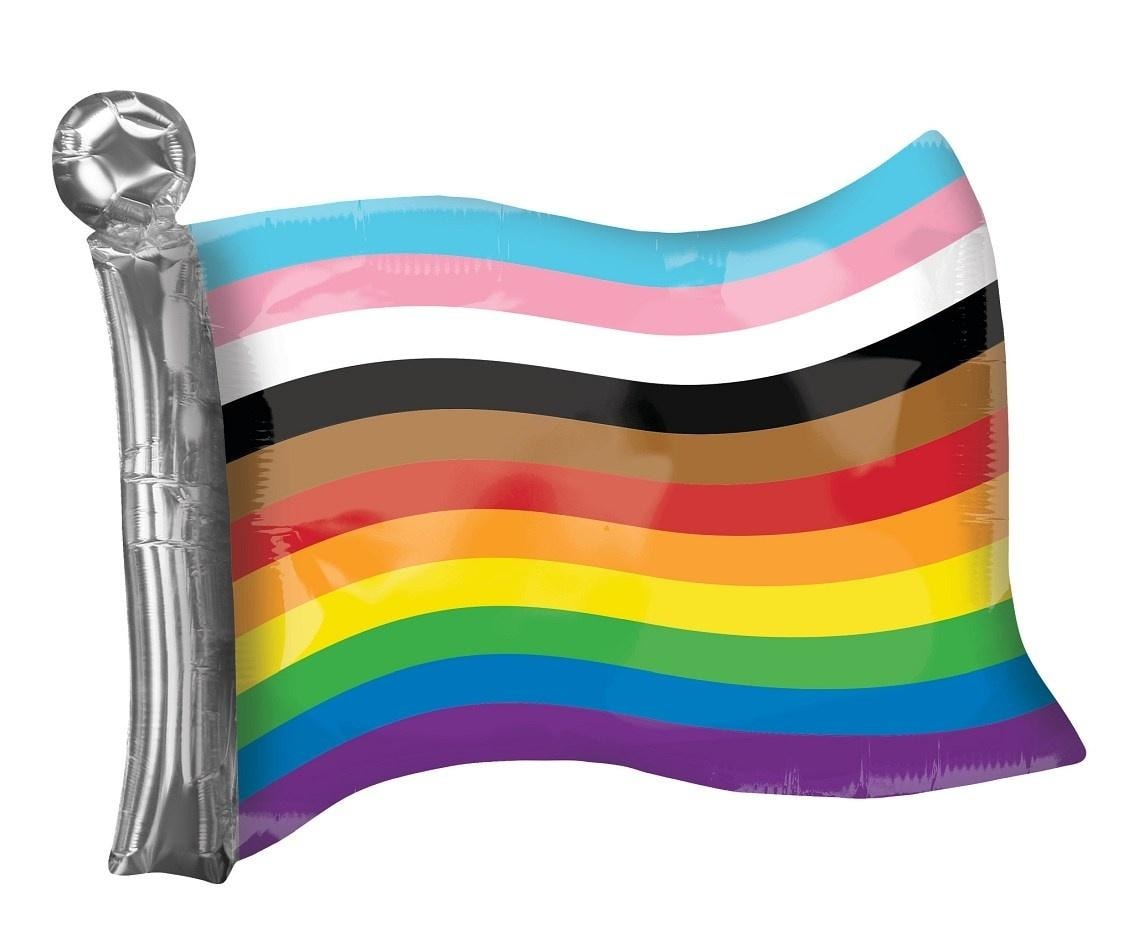 Anagram Foil balloon Progress Pride flag XL - express your support!