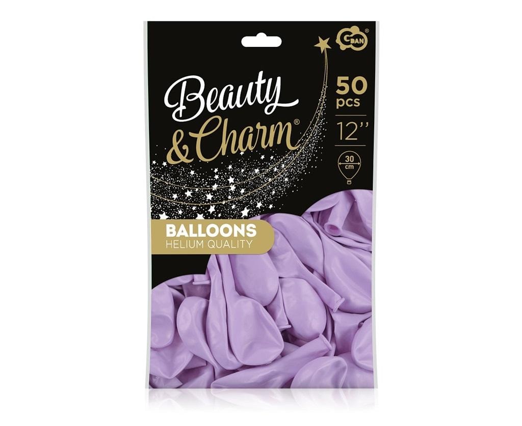 Beauty&Charm Lavender Macaron Balloons 30 cm 50 pieces - perfect for parties