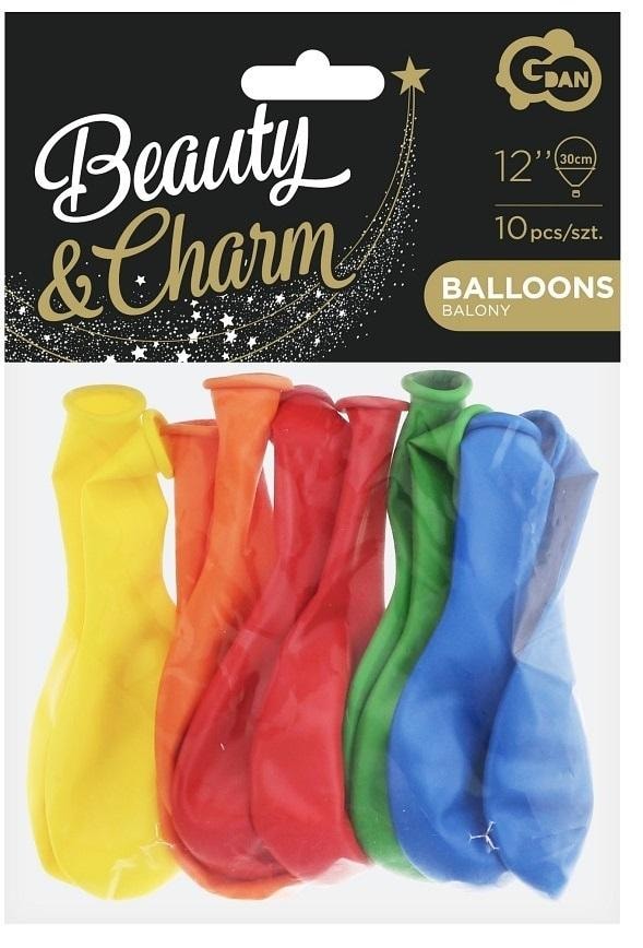 Beauty&Charm Pastel Balloons MIX 30cm 10pcs - ideal for party