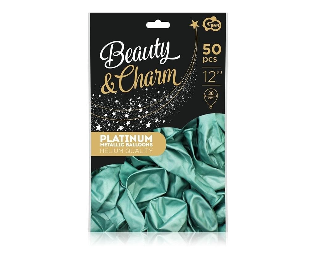 Beauty&Charm Platinum Balloons 30 cm - 50 pieces of elegance