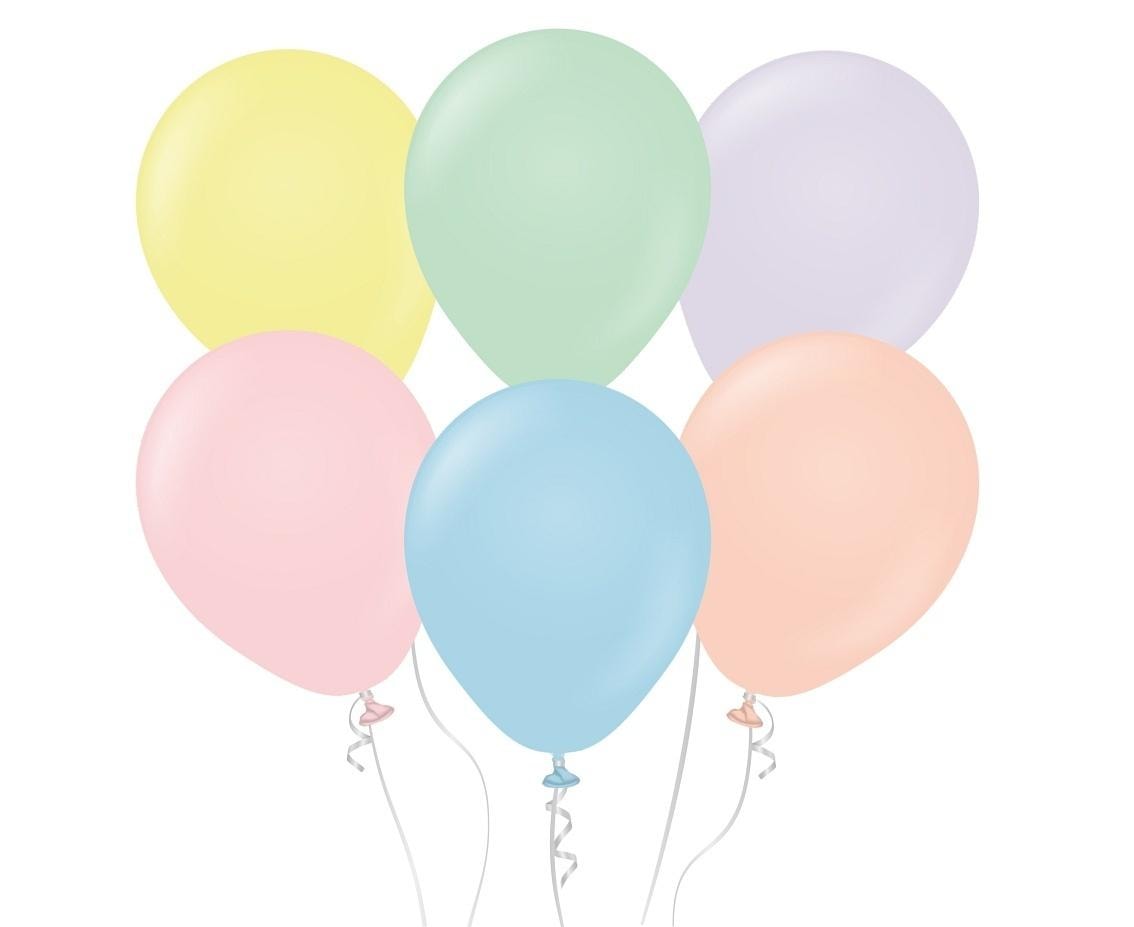 Kalisan Macaron Balloons Assorted - Pastel balloons 46 cm 25 pieces