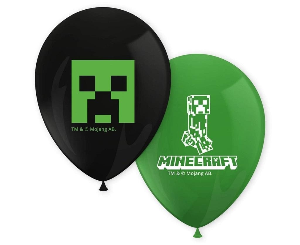 Minecraft Balloons - 8 pcs for birthday party