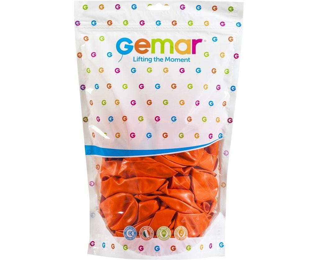 Gemar Pastel Balloons Orange 50 pieces - perfect for parties