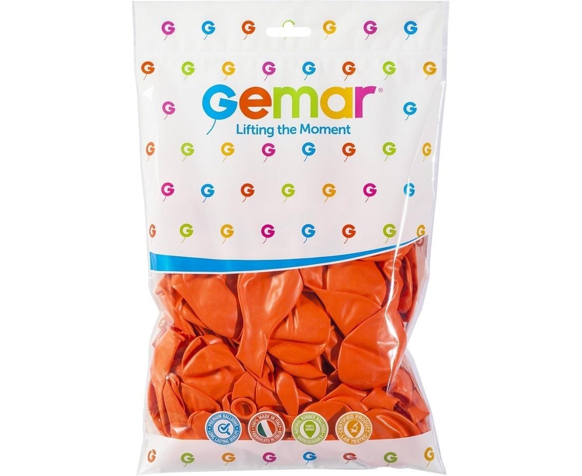 Gemar Pastel balloons orange 21cm 100pcs - perfect for party