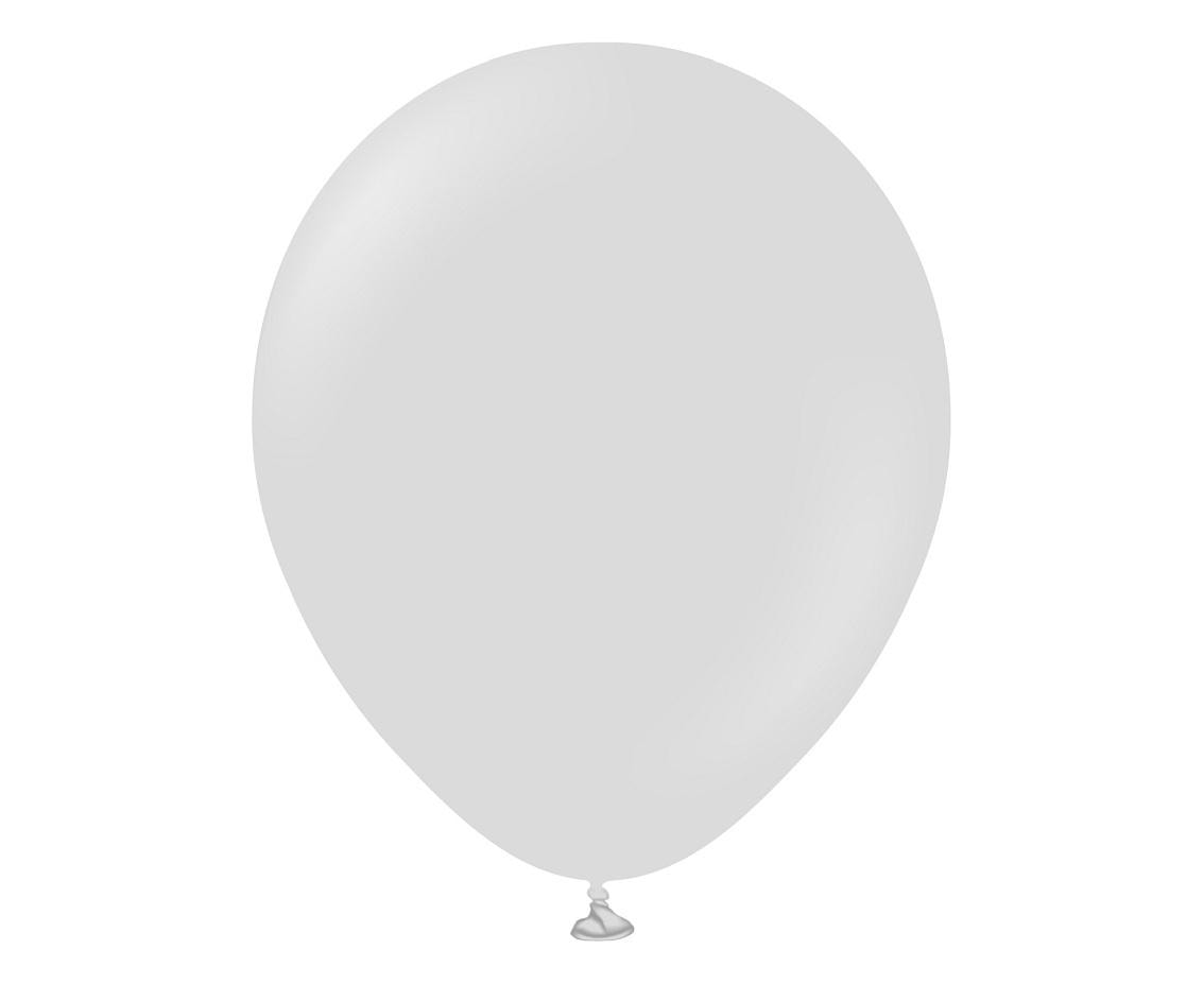 Kalisan Matte Light Gray Balloons Retro Smoke 46 cm 25 pieces - perfect for parties