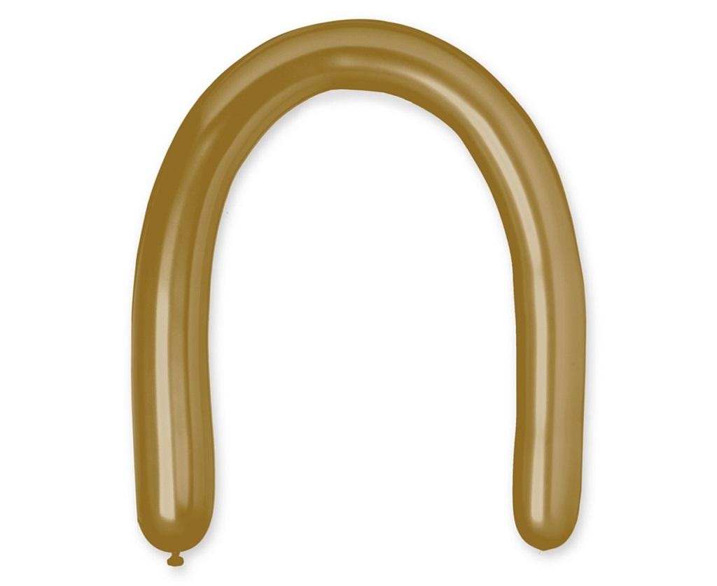 Balloons tubes Italian shiny gold 50pcs - ideal for parties