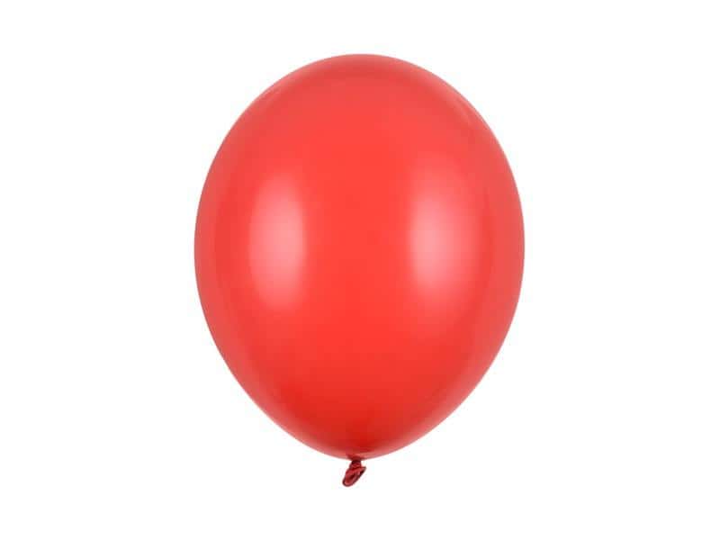 PartyDeco Balloons Strong Pastel Poppy Red 30 cm 10 pieces - perfect for any occasion