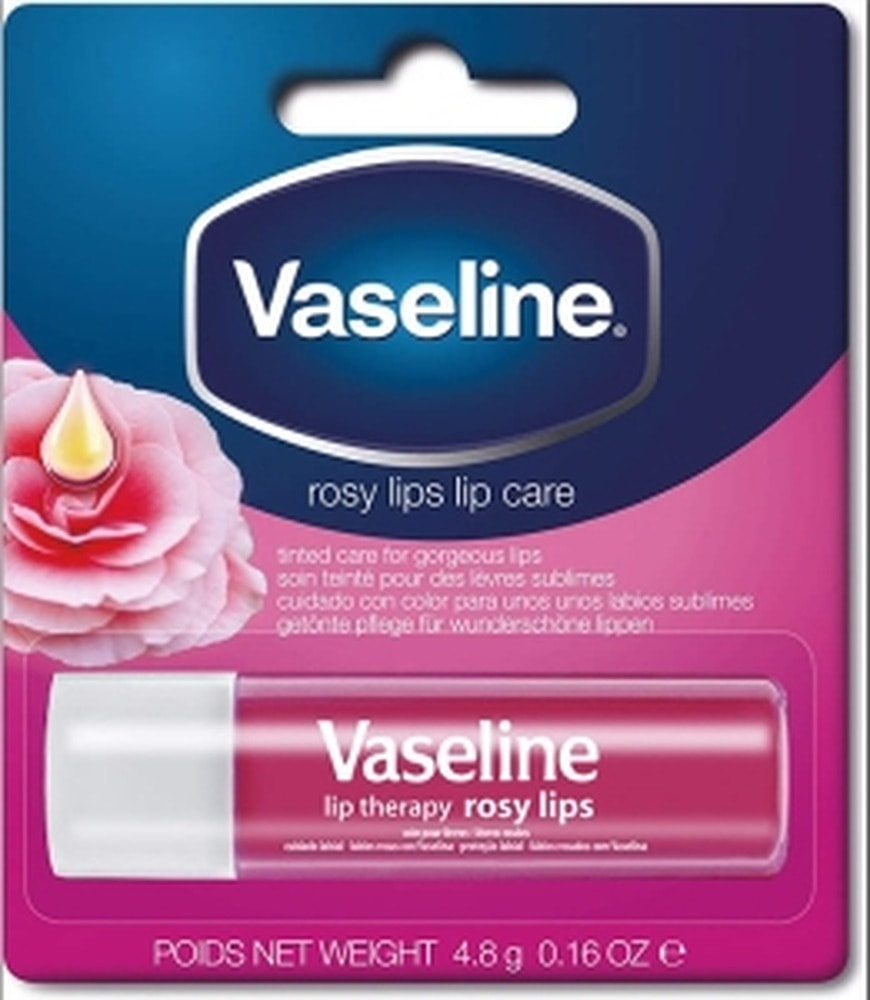 Vaseline Rosy Lips - Lip balm with rose shimmer