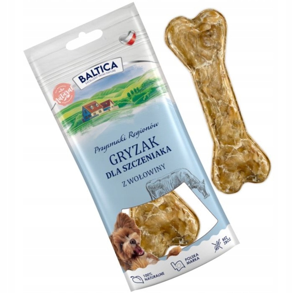Baltica Regional Delights - Beef bone for puppies, natural chew