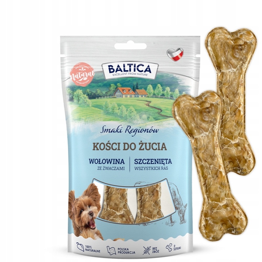 Baltica Regional Delights - Beef Bones for Puppies, natural chew