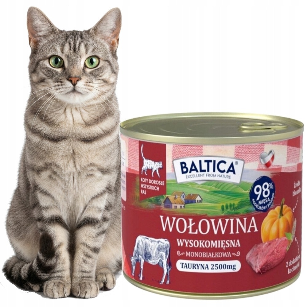 Baltica Smaki Regionów - Cat food beef with liver 185g