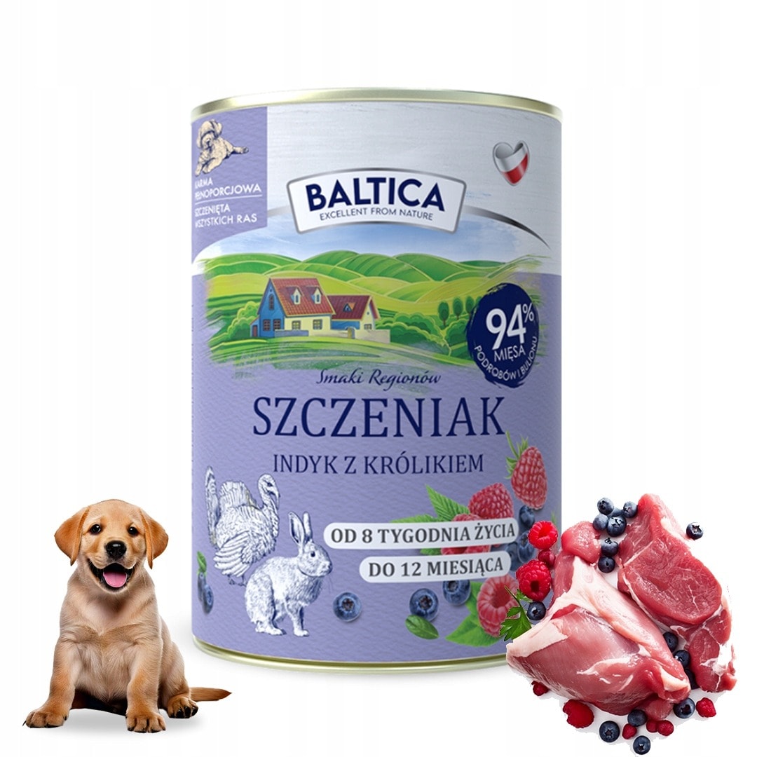 Baltica Smaki Regionów Puppy Turkey-Rabbit - Food for puppies with delicate meat