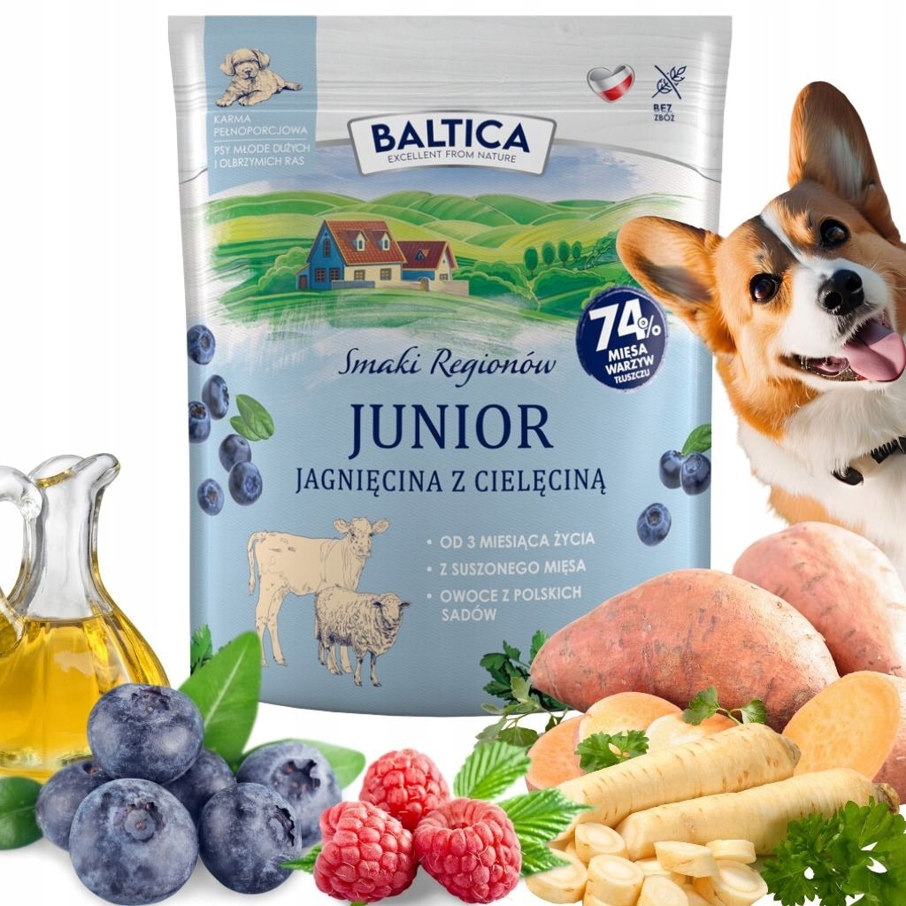 Baltica Smaki Regionów Puppy Lamb with Veal - Food for puppies of all breeds