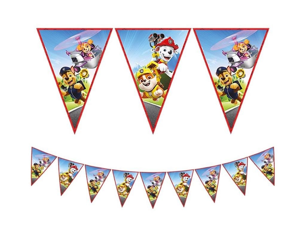 Procos Banner Paw Patrol Rescue Heroes Flags 9 pieces - perfect for parties