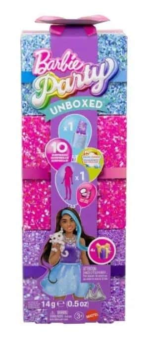 Barbie Party Unboxed Glam Purple - doll ideal as a gift
