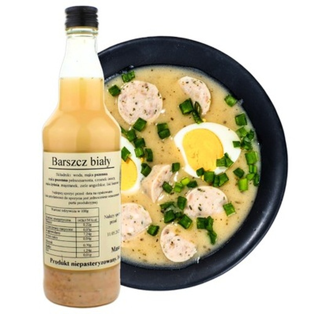 White Borscht Czan on Polish Sourdough 500ml - traditional taste