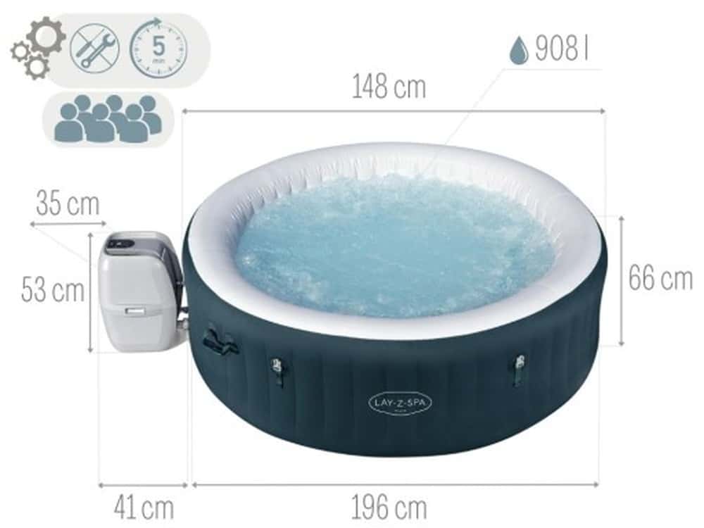 Miami Spa Pool 6001D - relaxation and hydromassage in your garden