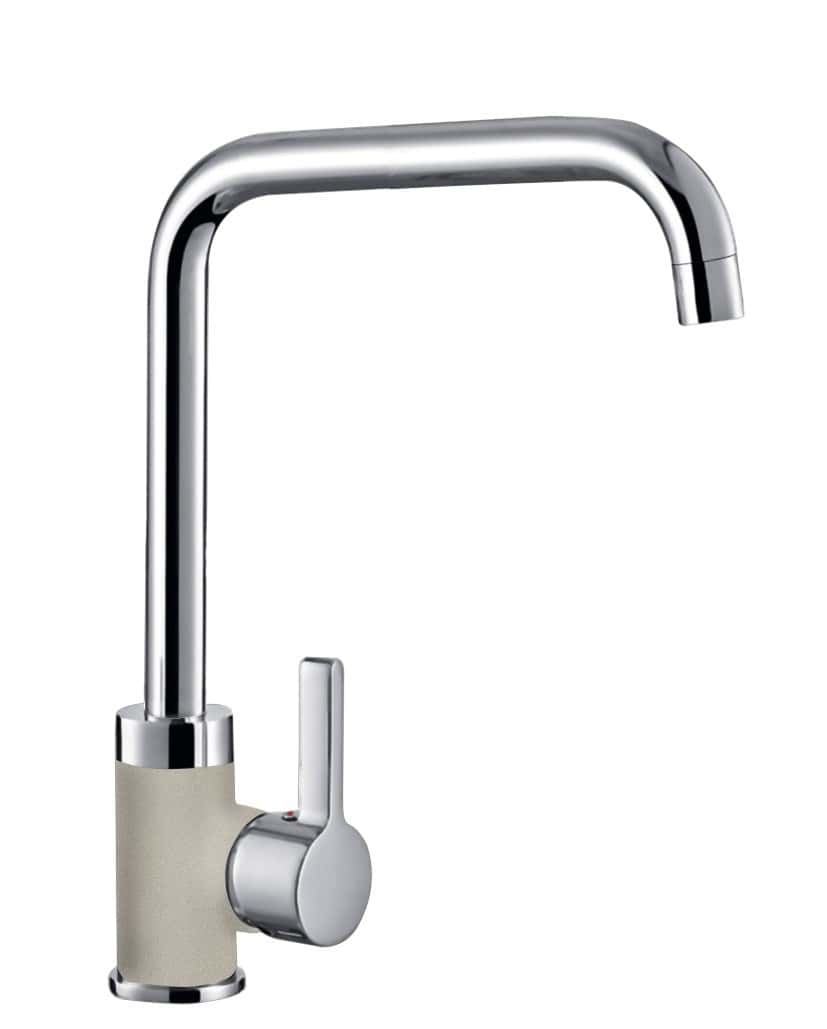 Pyramis Silvio Duo - Kitchen Faucet Granite Sand Beige - perfect for modern kitchens