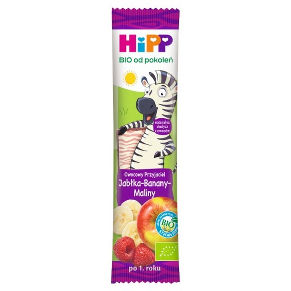 HiPP Fruit bar apple, raspberry, banana - healthy snack for kids