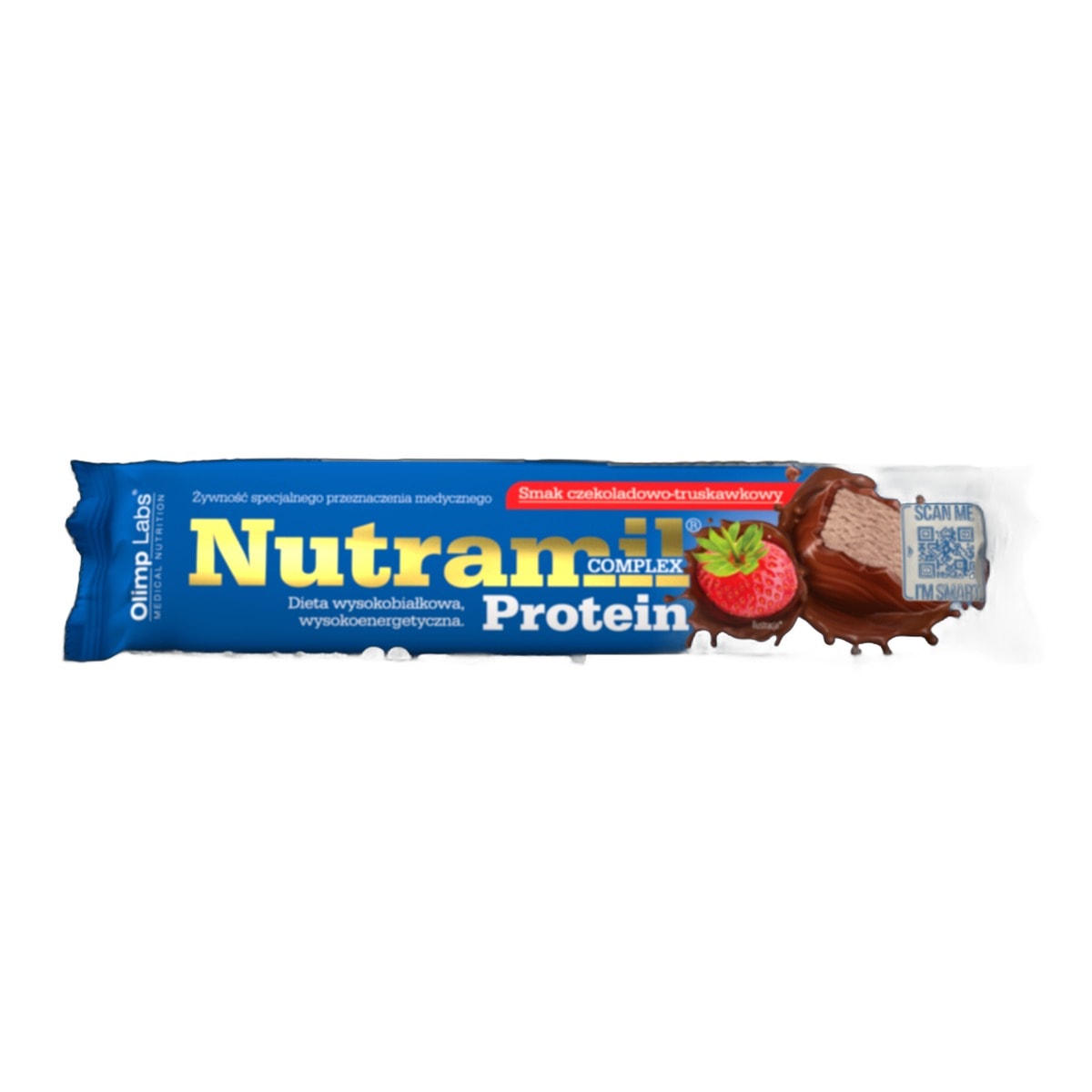 Olimp Labs Nutramil Complex Protein - Chocolate-Strawberry bar, perfect after workout